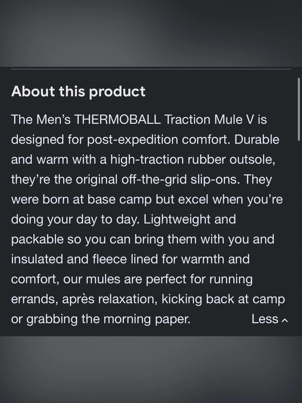 The North Face Thermoball Traction Mule V Slipper in Blue